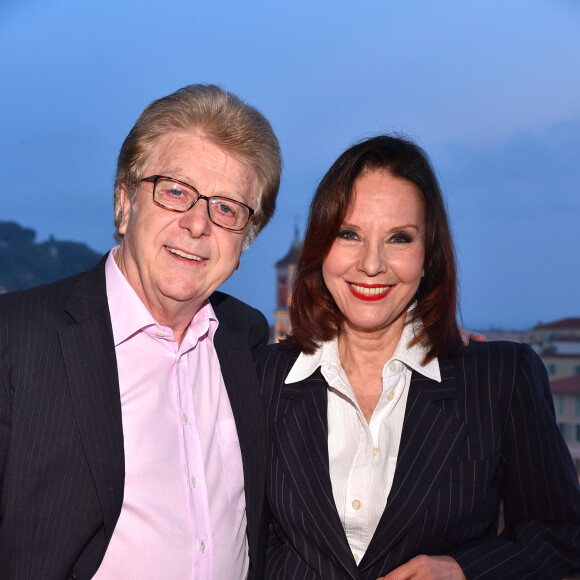 Exclusif - Denise Fabre et son mari Francis Vandenhende durant le dîner "Enfant Star et Match" au profit des enfants malades à l'hôtel Aston à Nice, le 13 mai 2017. "Enfant Star et Match" est une association caritative, sportive et culturelle qui oeuvre pour l'amélioration du quotidien des enfants malades avec le sport créée en 2005 par son président F Ravaux. 
