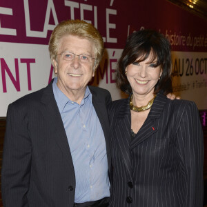 Denise Fabre et son mari Francis Vandenhende - Inauguration "Le Train de la Télé" à Paris Gare de Lyon le 6 octobre 2014.