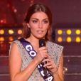   Miss Côte d'Azur   :   Lara Gautier lors du discours des 5 finalistes de Miss France 2021 le 19 décembre sur TF1  