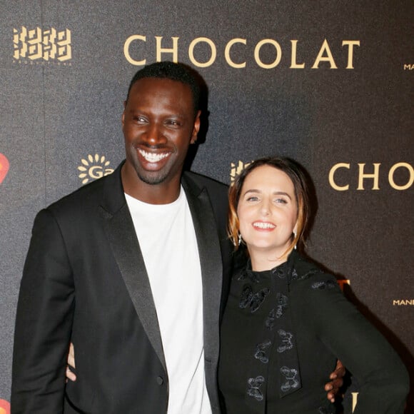 No web - No chaînes TV - Omar Sy et sa femme Hélène - Avant-première du film "Chocolat" au Gaumont Champs-Elysées Marignan à Paris, le 1er février 2016. © Christophe Aubert via Bestimage 