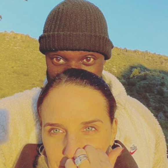 Omar et Hélène Sy en famille en Arizona.