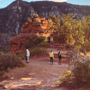Omar et Hélène Sy en famille en Arizona.