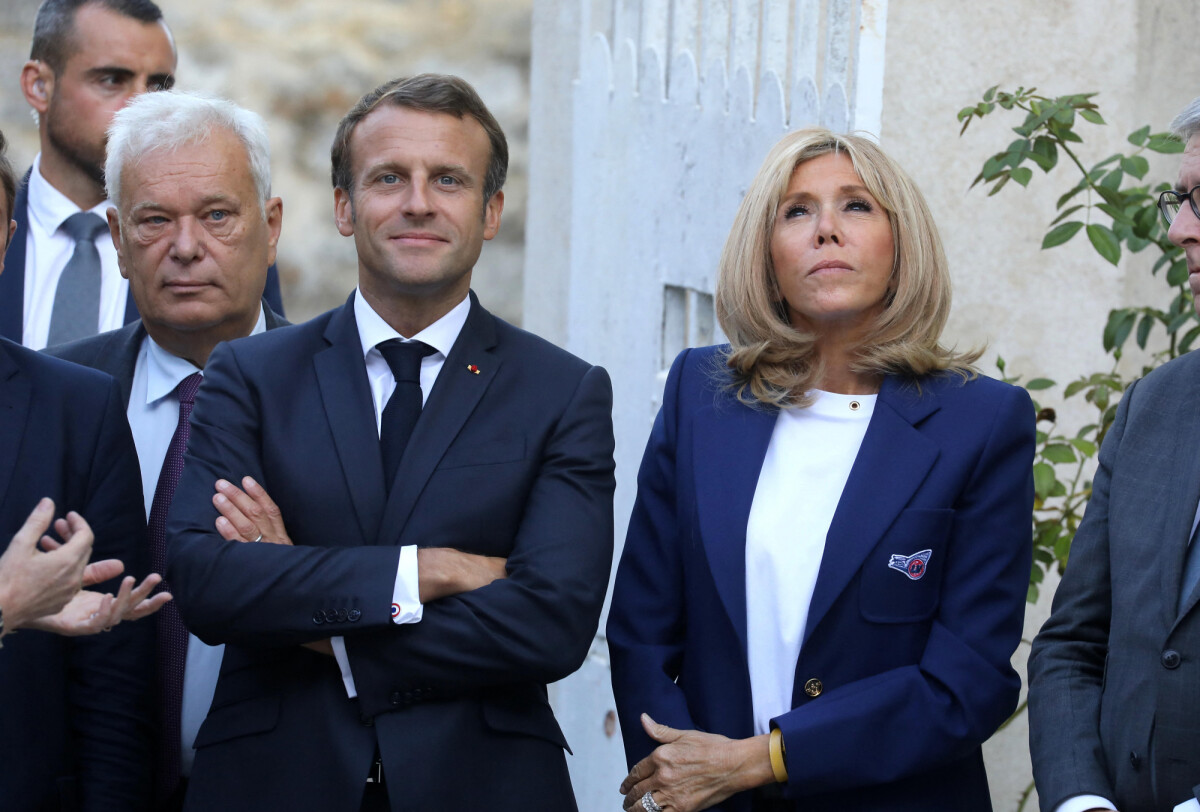 Photo : Le Président De La République Emmanuel Macron Et Sa Femme La ...