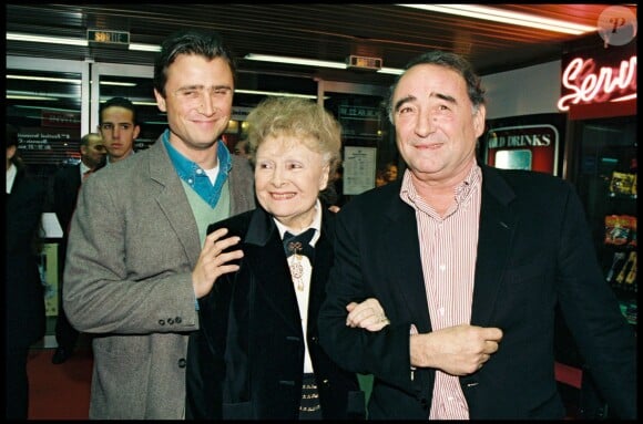 Alexandre Brasseur, Odette Joyeux et Claude Brasseur en mars 1998.