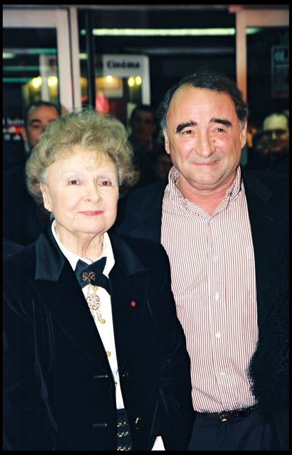 Odette Joyeux et Claude Brasseur à Beauvais le 22 mars 1998.