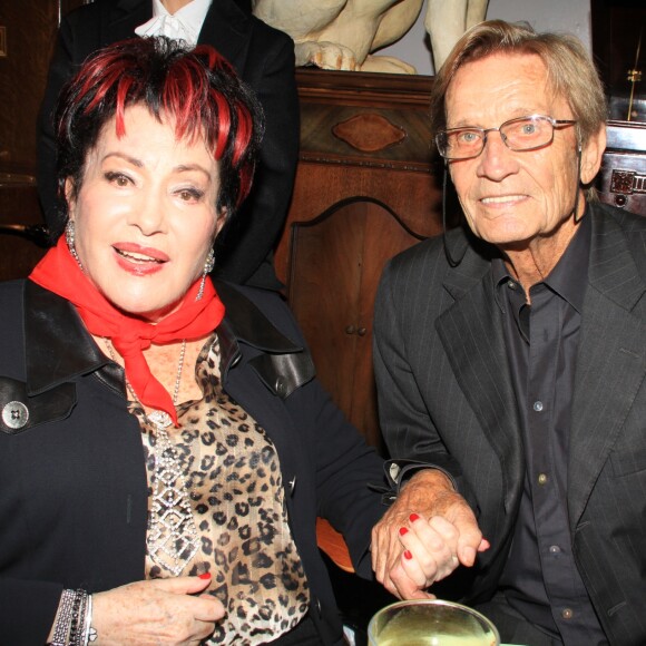 Rika Zaraï et son mari Jean-Pierre Magnier - Soirée organisée en l'honneur de Rika Zaraï pour la sortie de son CD "Anthologie" au Phono Museum à Paris. © Philippe Baldini/Bestimage