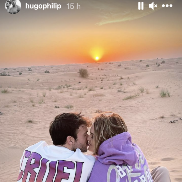 Caroline Receveur, ex-candidate de télé-réalité devenue business woman installée à Dubaï avec son mari Hugo Philip et leur fils Marlon.