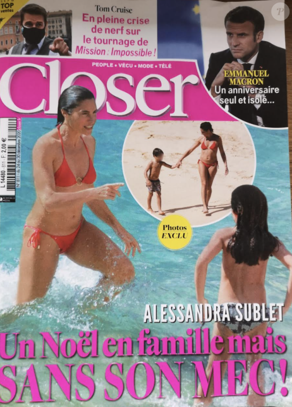Magazine "Closer", en kiosques le 24 décembre 2020.