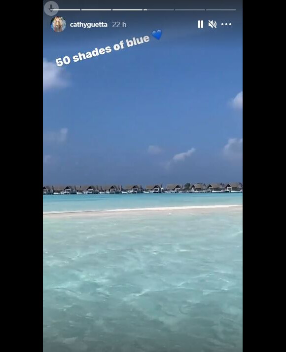Cathy Guetta en vacances aux Maldives, le 26 décembre 2020.