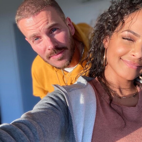 M. Pokora et Christina Milian au printemps dernier, quelques mois après la naissance de leur fils Isaiah.