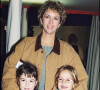 Archives - Corinne Touzet et sa fille Jeanne au Trophée Lalique, à Bercy. 2000.