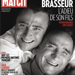 Claude Brasseur et son fils Alexandre en couverture du dernier numéro de Paris Match
