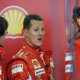  Michael Schumacher essaie la nouvelle Ferrari à Barcelone. 
