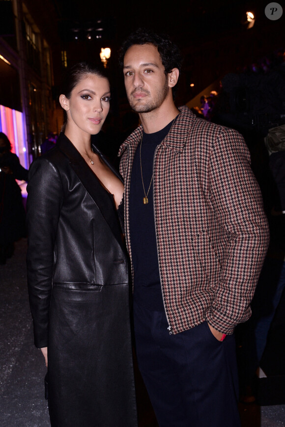 Exclusif - Iris Mittenaere et Diego El Glaoui - Frontrow lors du défilé Etam Live Show à Paris le 29 septembre 2020. © Pool Agence Bestimage 