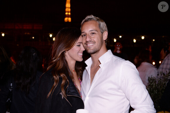 Exclusif - Iris Mittenaere (Miss France et Miss Univers 2016) et son compagnon Diego El Glaoui - Maëva Coucke fête son 26ème anniversaire sur la péniche "Pastel" avec ses amis à Paris le 27 juin 2020. © Rachid Bellak/Bestimage 