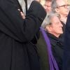 Exclusif - Bernard Kouchner - Obsèques de Evelyne Pisier (ex femme de Bernard Kouchner et soeur de Marie-France Pisier) au cimetière La Guicharde à Sanary-sur-Mer le 14 février 2017.