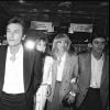 Alain Delon, Romy Schneider, Anne Parillaud, Mireille Darc et Anthony Delon à la première du film "Pour la peau d'un flic" en 1981.
