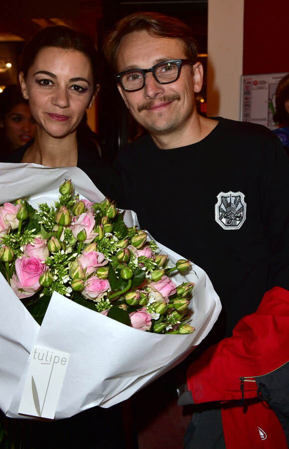 Marie-Julie Baup et son mari Lorant Deutsch - Première de la pièce "Irma la douce" au Théâtre de la Porte-Saint-Martin à Paris le 15 septembre 2015.