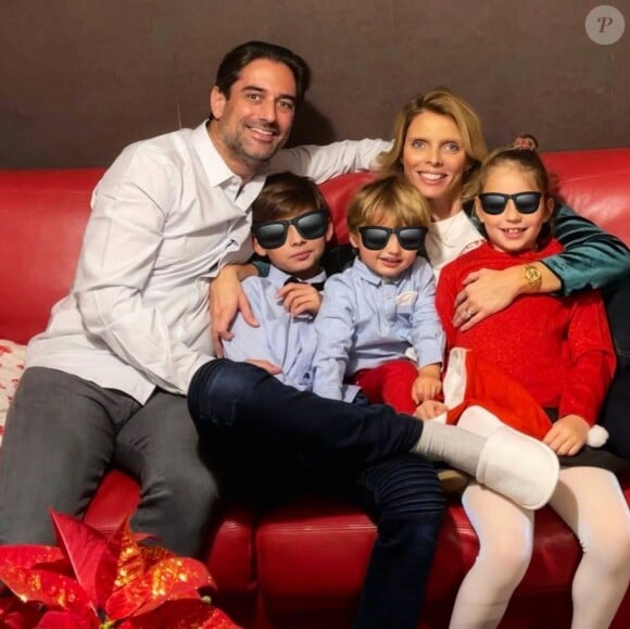 Sylvie Tellier en famille, sur Instagram. Le 26 décembre 2020.