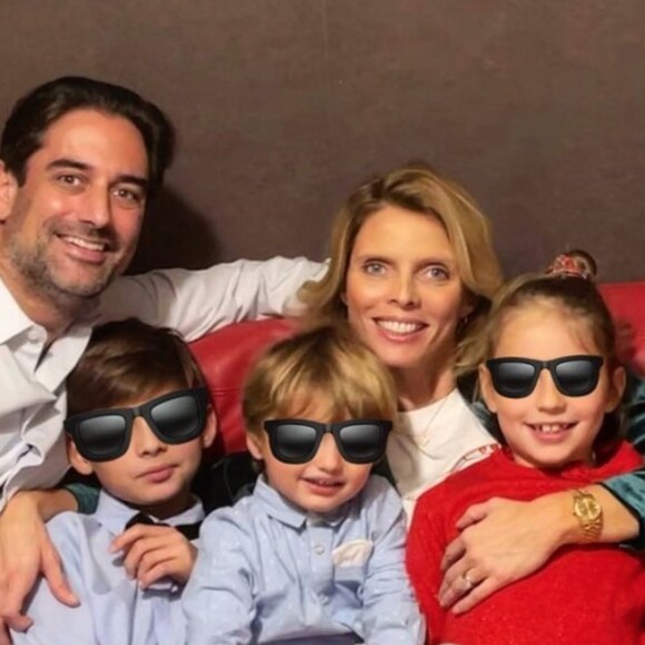 Sylvie Tellier en famille, sur Instagram. Le 26 décembre 2020.