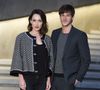 Gaspard Ulliel et sa compagne Gaëlle Pietri - People au Photocall du défilé Chanel Croisière "Paris-Séoul" au Dongdaemun Design Plaza de Séoul.