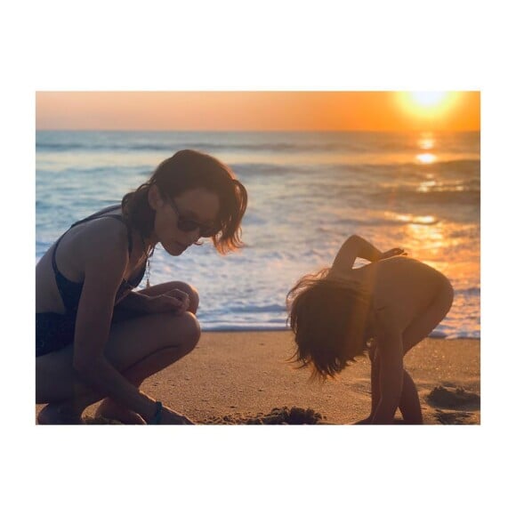 Gaëlle Pietro et son fils Orso, né de ses amours avec Gaspard Ulliel, sur Instagram en août 2020.