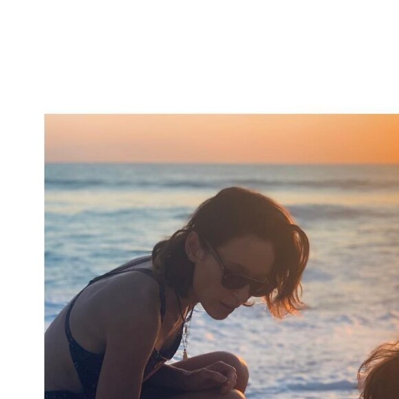 Gaëlle Pietro et son fils Orso, né de ses amours avec Gaspard Ulliel, sur Instagram en août 2020.