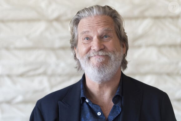 Jeff Bridges en conférence de presse pour le film "Sale temps à l'hôtel El Royale" à Hollywood. 