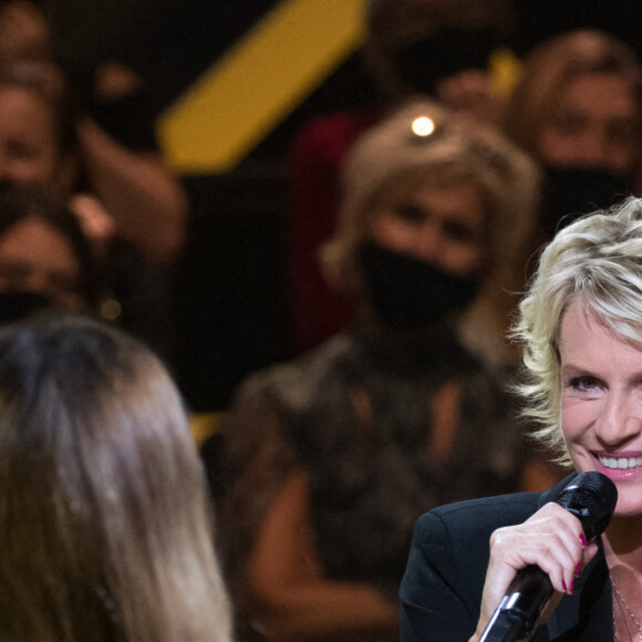 Exclusif - Sophie Davant - Enregistrement de l'émission "La Lettre", présentée par S.Davant, qui sera diffusée le 16 janvier 2021 sur France 2. Le 16 octobre 2020 © Cyril Moreau / Bestimage