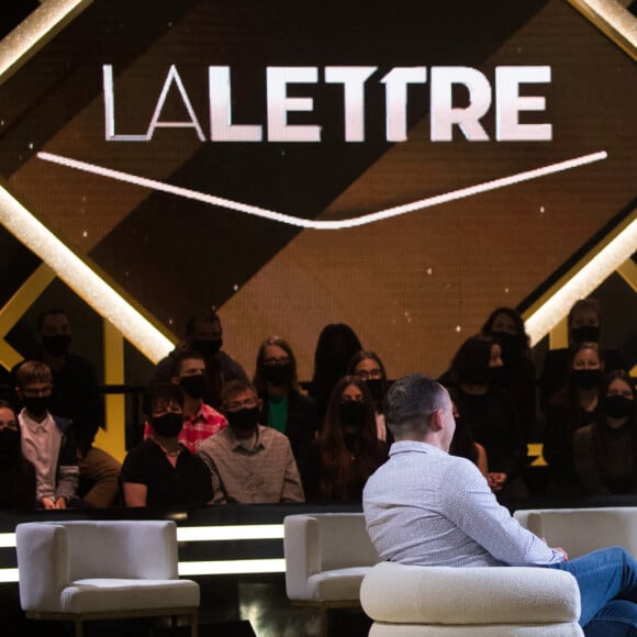 Exclusif - Sophie Davant et Mathieu - Enregistrement de l'émission "La Lettre", présentée par S.Davant, qui sera diffusée le 16 janvier 2021 sur France 2. Le 16 octobre 2020 © Cyril Moreau / Bestimage