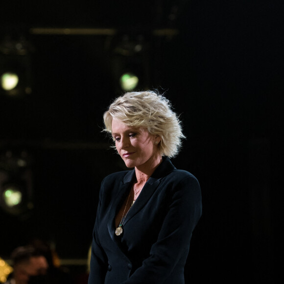 Exclusif - Sophie Davant - Enregistrement de l'émission "La Lettre", présentée par S.Davant, qui sera diffusée le 16 janvier 2021 sur France 2. Le 16 octobre 2020 © Cyril Moreau / Bestimage