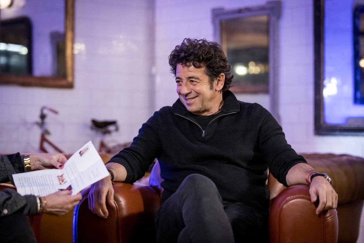 Photo Exclusif Patrick Bruel lors de l'enregistrement de sa