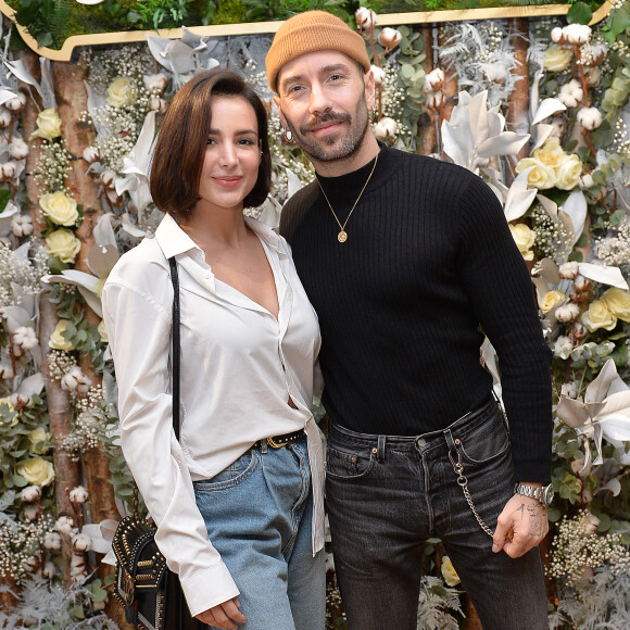 Exclusif - Jade Leboeuf (la fille de l'ex-footballeur F. Leboeuf) et son mari Stéphane Rodrigues - Présentation de la liqueur St-Germain à Paris le 23 janvier 2020. © Veeren/Bestimage