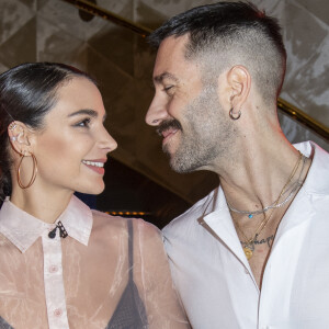 Jade Leboeuf (la fille de l'ex-footballeur F.Leboeuf) et son mari Stéphane Rodrigues lors de la soirée de la grande finale du concours Top Model International au Lido à Paris, France, le 19 janvir 2020. © Pierre Perrussau/Bestimage