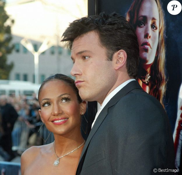 Ben Affleck et Jennifer Lopez - Première du film "Daredevil" à Westwook.