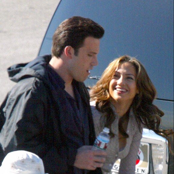 Ben Affleck et Jennifer Lopez - Tournage du film "Gigli" à Santa Monica.