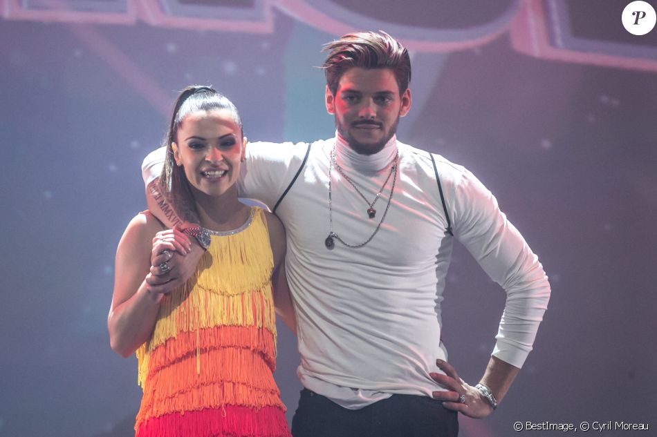 Denitsa Ikonomova et Rayane Bensetti - La troupe "EntreNous By D'Pendanse" en tournée au Dôme de Paris - Palais des Sports, à Paris, France, le samedi 7 Mars 2020. © Cyril Moreau/Bestimage