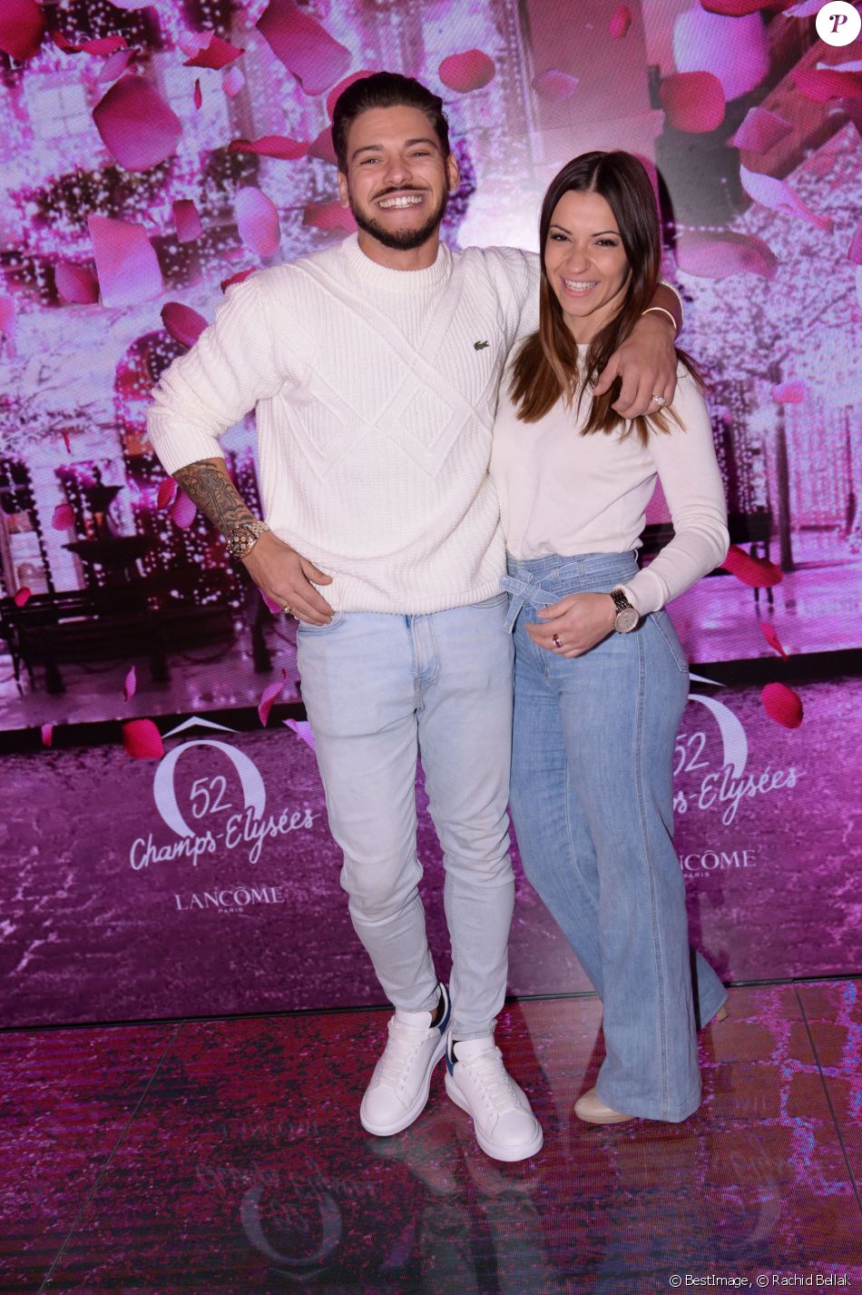 Rayane Bensetti et Denitsa Ikonomova - Inauguration de la boutique Lancôme 52 Champs-Elysées à Paris le 4 décembre 2019. © Rachid Bellak/Bestimage