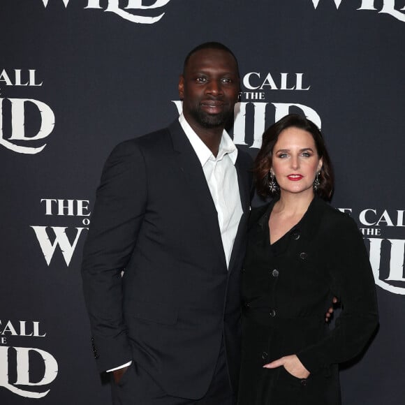 Omar Sy, Hélène Sy - Photocall de la première du film "L'Appel de la forêt" (The call of the wild) à Los Angeles. Le 13 février 2020.