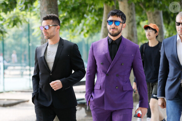 Ricky Martin et son mari Jwan Yosef - Arrivées au défilé de mode Hommes printemps-été 2020 "Berluti" à Paris. Le 21 juin 2019. © Veeren Ramsamy-Christophe Clovis / Bestimage