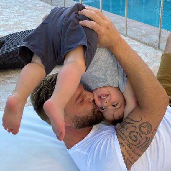 Ricky Martin et son fils Renn sur Instagram. Le 17 janvier 2021.