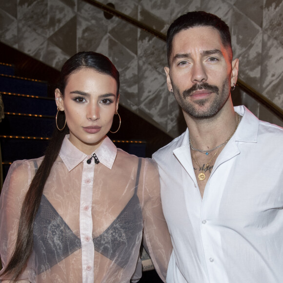 Jade Leboeuf (la fille de l'ex-footballeur F.Leboeuf) et son mari Stéphane Rodrigues lors de la soirée de la grande finale du concours Top Model International au Lido à Paris, France. © Pierre Perrussau/Bestimage 