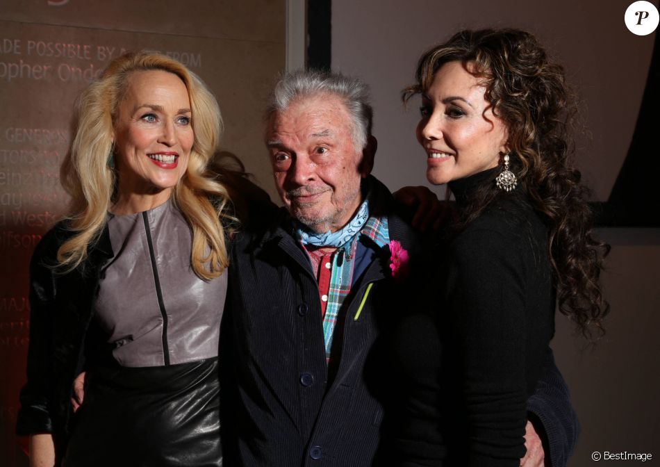 David Bailey, Jerry Hall et Marie Helvin - Vernissage de l'exposition de David Bailey "Bailey's Stardust" à la National Portrait Gallery à Londres. Le 3 février 2014