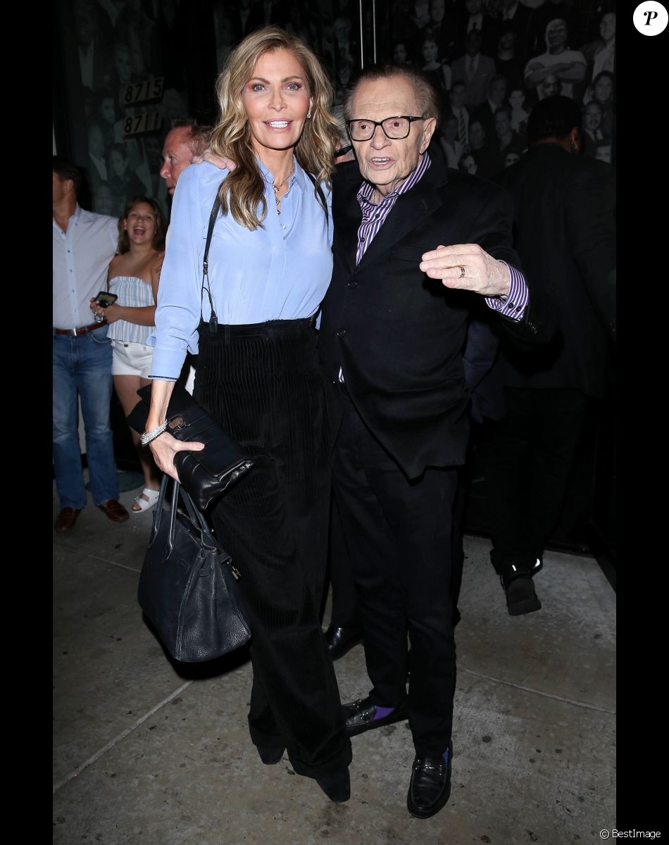 Exclusif - Larry King et son ex-femme Shawn King à Los Angeles le 19 novembre 2018.
