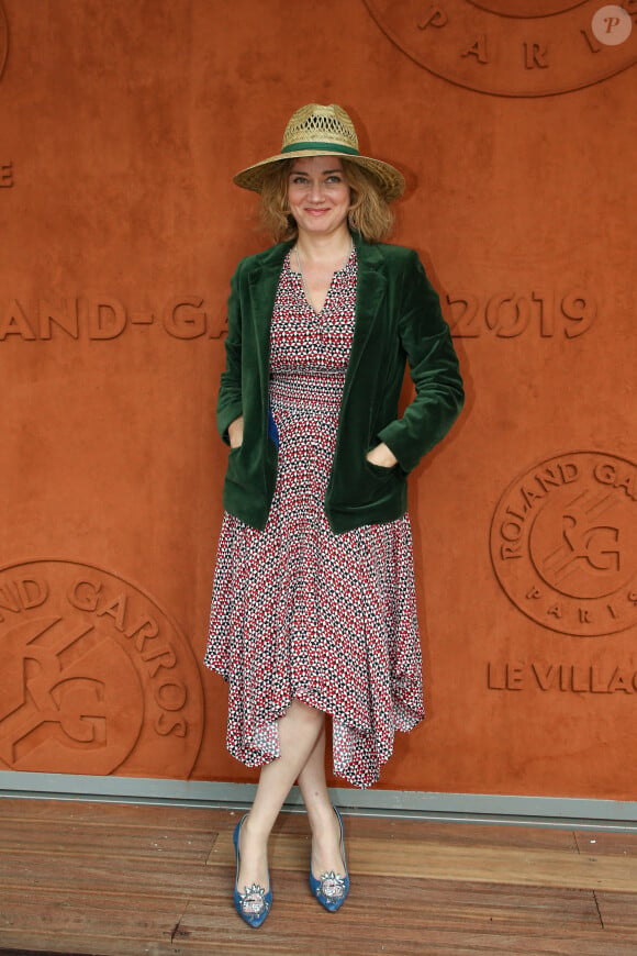 Marine Delterme dans le village lors des internationaux de tennis de Roland Garros à Paris, France, le 4 juin 2019. © Jacovides-Moreau/Bestimage 