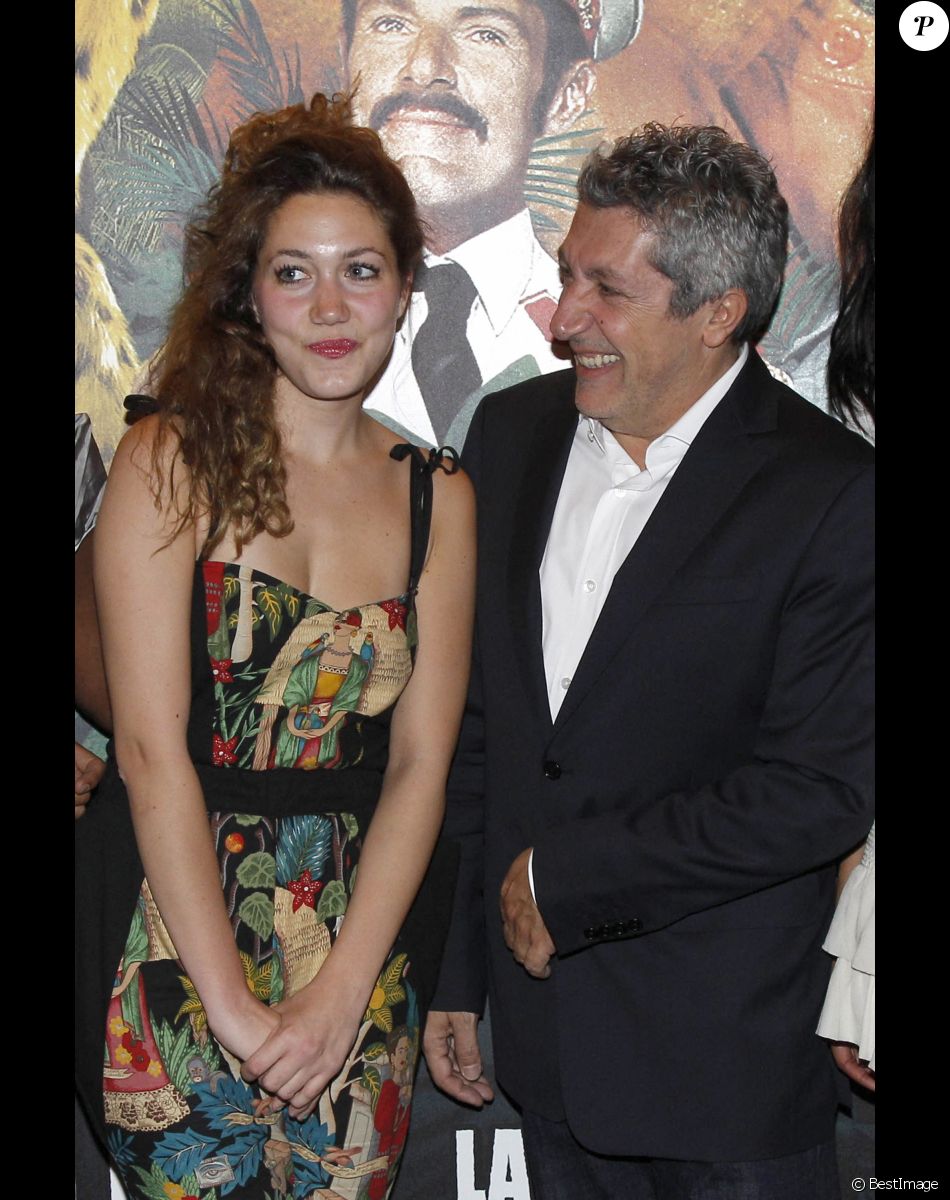 Alain Chabat et sa fille Louise - Avant-première de Marsupilami, à Paris, en mars 2012