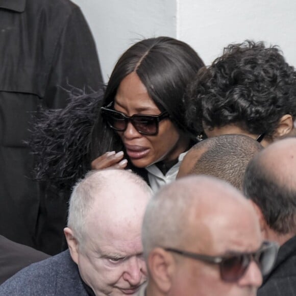 Naomi Campbell, Farida Khelfa et Christoph von Weyhe aux obsèques de Azzedine Alaia à Sidi Bou Saïd. © Nicolas Fauqué / Images de Tunisie / Bestimage