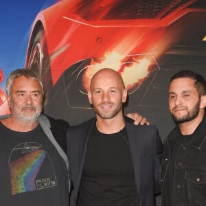 Luc Besson, Franck Gastambide et Malik Bentalha - Avant-première du film "Taxi 5" au cinéma le Grand Rex à Paris, France, le 8 avril 2018. © Coadic Guirec/Bestimage