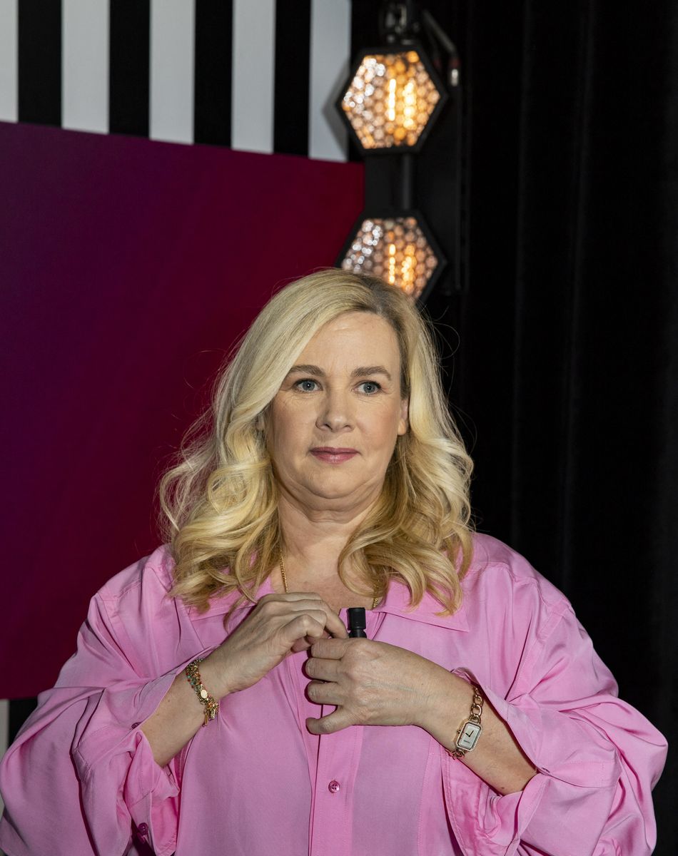 Hélène Darroze - Enregistrement de l'émission "Clique" présentée par M. Achour sur Canal Plus à Issy-les-Moulineaux le 11 mars 2020. © Jack Tribeca/Bestimage