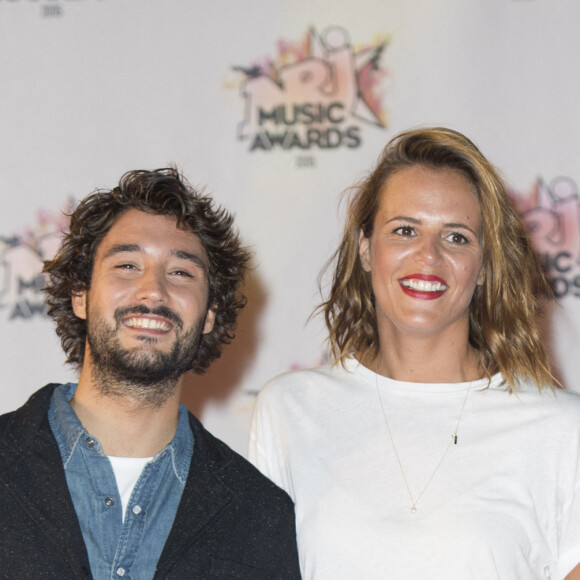 Laure Manaudou et Jérémy Frérot - Arrivées à la 17ème cérémonie des NRJ Music Awards 2015 au Palais des Festivals à Cannes, le 7 novembre 2015. 